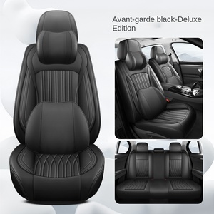 Ensemble complet de housses de siège de voiture universelles en cuir PVC avec coussin de siège de voiture pour les modèles Equinox et Silverado - Product Image 6