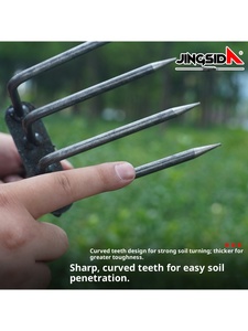 Jingsida industriale nuovo <span class=keywords><strong>rastrello</strong></span> di <span class=keywords><strong>ghiaia</strong></span> interamente in acciaio rinforzato bonifica del terreno grande <span class=keywords><strong>rastrello</strong></span> da spiaggia all'aperto con ferrovia ispessita - Product Image 3