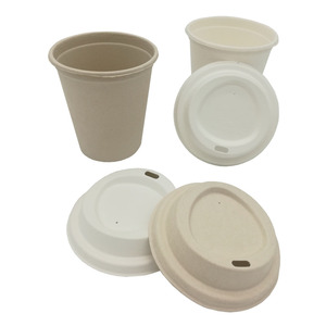 80Mm Dùng Một Lần Phân Hủy Sinh Học Mía Bột Giấy Sip Nắp Cho 8Oz Ly Thân Thiện Với Môi Lò Vi Sóng An Toàn Cho Cắm Trại Đồ Uống Nóng - Product Image 4