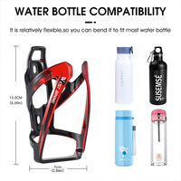 Portabidones y Soporte para Bicicleta Ultraligero WEST BIKING, Plástico PC, 36g, Compatible con Todas las Bicicletas