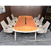 Meubles de bureau de style contemporain, table de conférence moderne en cuir de luxe, à vendre