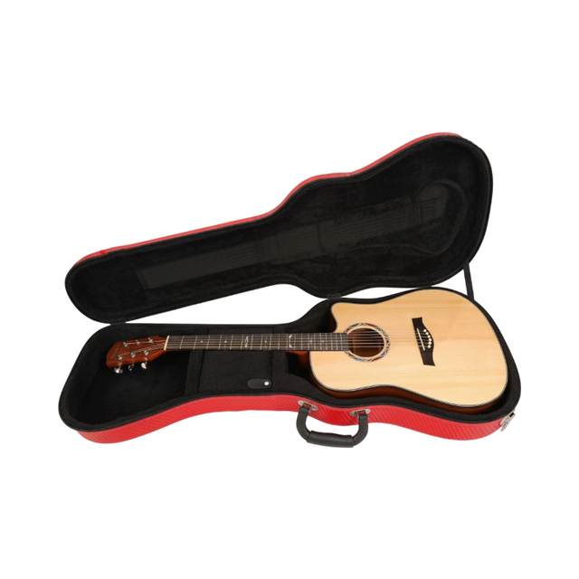 Universal Lightweight EVA Hard Shell Guitar Carry Case, Compact Design with Shockproof Inlay