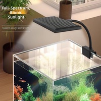 Lampe LED moderne en plastique pour aquarium, spectre complet, luminosité réglable pour aquariums plantés