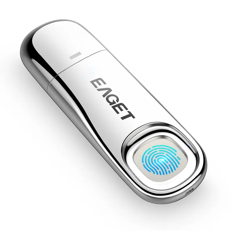 EAGET Custom Metal OTG 4GB 16 GB 32GB 64GB 128GB 256 GB Memorias USB 3.0 Pendrive Stick Fingerprint USB Flash Drive