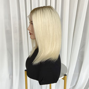 วิกผมคนแท้แบบเต็มฝาปิดวิกผมแท้มีลูกไม้ด้านหน้าฐานด้านบนสำหรับผู้หญิงวิกทางการแพทย์ผมธรรมชาติมองไม่เห็น - Product Image 3