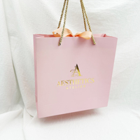 Tas Belanja Kertas Hadiah Mewah Cetak Kustom Grosir dengan Logo Anda Sendiri untuk Bisnis Kecil Pakaian