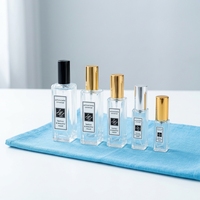 Vente flash - Flacon de parfum carré transparent rechargeable avec étiquettes personnalisables, 5 ml, 10 ml, 15 ml, 20 ml, 30 ml, 100 ml, avec bouchon pulvérisateur à vis