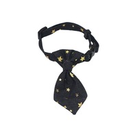 Collier pour animaux de compagnie en denim avec cravate de gentleman, réglable pour chat et petit chien