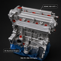 Ensemble moteur complet Toyota 1NZ-FE 1.5L 2NZ-FE 1.3L DOHC 16V VVT-i Long Block pour Yaris Vitz Vios Echo Probox Scion XA XB