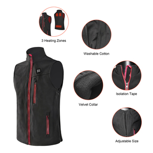 <span class=keywords><strong>Chaleco</strong></span> a prueba de viento con batería Usb 5V <span class=keywords><strong>Chaleco</strong></span> de motocicleta con calefacción eléctrica para montar en invierno - Product Image 4