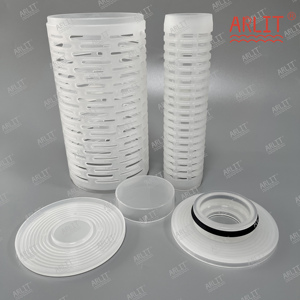 10inch <span class=keywords><strong>PP</strong></span> phần nhựa giao diện <span class=keywords><strong>PP</strong></span> endcaps Lọc Lồng cho dòng chảy cao Xếp Li Lọc <span class=keywords><strong>Cartridge</strong></span> - Product Image 2