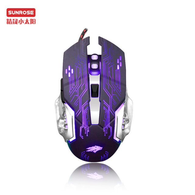 Custom Logo Programmable Gaming Mouse X2 with RGB LED Light 3200DPI Ergonomic Design 6 Buttons for Gamers