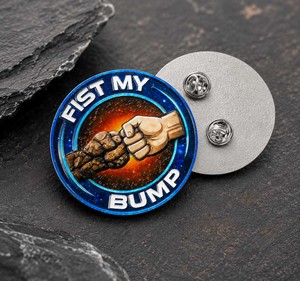 Project Hail Mary Merchandise: Pin de metal personalizado, Pin de esmalte Galaxy, Pin de solapa, Llavero, Imán de nevera con diseño Fist My Bump Amaze Amaze Amaze - Product Image 2