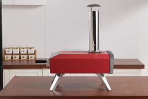 Four à pizza multi-combustibles au bois et au charbon de bois, 13 pouces, avec pierre réfractaire, en acier inoxydable, autoportant, pliable, pour barbecue extérieur domestique - Product Image 6