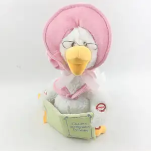 2024 Super funny telling story goose dolls animated plush toy stuffed animal goose kids sleep perfect gifts