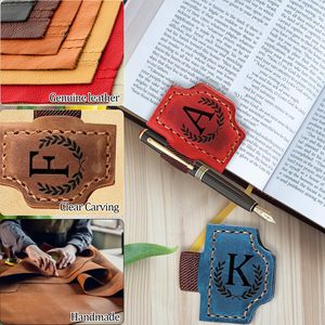 Marcadores Magnéticos Personalizados <span class=keywords><strong>con</strong></span> Portaplumas, Marcador de Cuero <span class=keywords><strong>con</strong></span> Iniciales de <span class=keywords><strong>Nombre</strong></span> de 26 Letras - Product Image 3