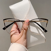 Lunettes de vue surdimensionnées élégantes de style œil de chat, anti-lumière bleue, certifiées selon la norme mondiale de recyclage, pour la lecture, le travail et l'usage quotidien