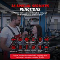 Maxicom MK808S de Autel, Escáner de Diagnóstico de Fallas de Automóviles de Sistema Completo y Analizador de Motor