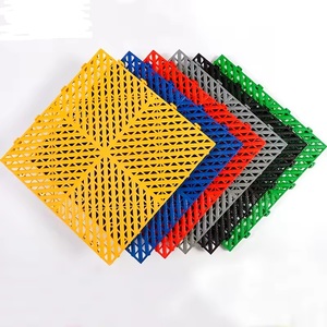 Solution d'entretien de voiture PP Carreaux de sol en plastique emboîtables pour lave-auto Carreaux de sol modulaires ventilés pour <span class=keywords><strong>garage</strong></span> pour atelier - Product Image 1