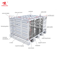 Fertighaus Wassertank Herstellung Edelstahl Haus wassertank 30000 Gallonen 50 100 500 1000 m3 modularer quadratischer Wassersp eicher tank