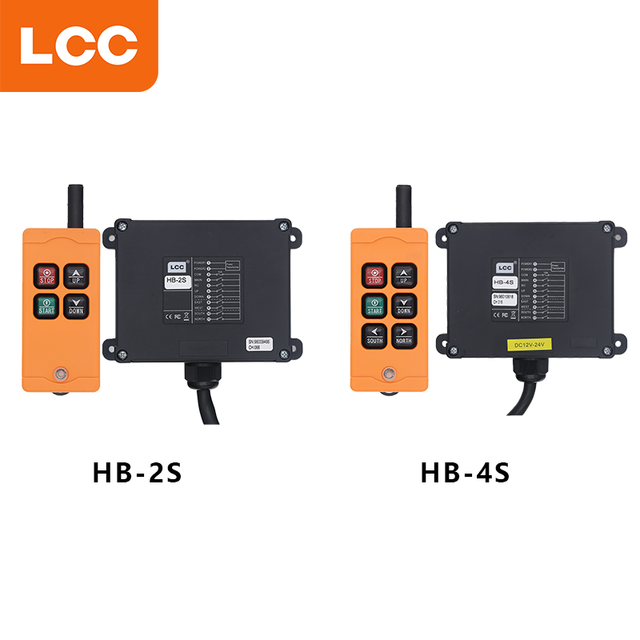 LCC HB-4S 4 Buttons Single Speed Wireless Radio Industrial Remote Control for Crane