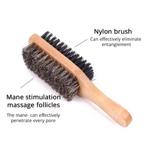 Poils <span class=keywords><strong>de</strong></span> <span class=keywords><strong>sanglier</strong></span> cheveux barbe <span class=keywords><strong>brosse</strong></span> pour le visage Double face barbe blaireau <span class=keywords><strong>meilleur</strong></span> <span class=keywords><strong>poil</strong></span> <span class=keywords><strong>en</strong></span> bois barbe peigne <span class=keywords><strong>brosse</strong></span> à frotter - Product Image 2
