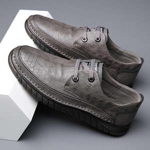 Zapatos de vestir de cuero para hombre, primavera/otoño, nuevo estilo, informales de negocios, con diseño antideslizante y suela suave para conducir. - Product Image 6