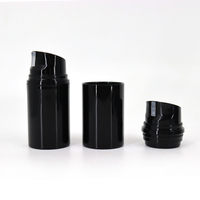 Nouvelles bouteilles sans air en PP noires de 30 ml, 50 ml, 80 ml, 100 ml, pompe à vide, cosmétiques, lotion, sérum, soin du visage, bouteille en plastique pour mousse, shampoing