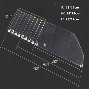 مقسم أرفف أكريليك * 12 لصيدليات البيع بالتجزئة وفواصل بلاستيكية شفافة لأرفف الثلاجة - Product Image 5