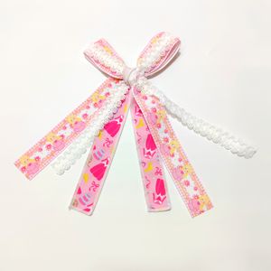 Pizzo lunga coda capelli legati fiocco fiocco nastro pizzo lunga coda fiocco per le ragazze - Product Image 3