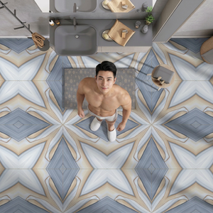 Vistaar White Marble Ceramic Porcelain Tiles 24x48 Inch Luxury Bathroom Floor Wall Collection - Product Image 5