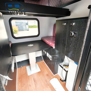 ONLYWE Autocaravana de 4 plazas con paredes de fibra de vidrio, estructura de aluminio, armario, nevera, claraboya, ventana para RV, <span class=keywords><strong>furgoneta</strong></span> familiar para acampar - Product Image 4