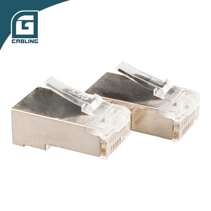 Connecteur RJ45 blindé Cat6 Gcabling, meilleure marque, pour panneau métallique, connecteur <span class=keywords><strong>Ethernet</strong></span> réseau traversant, prix pour panneau - Product Image 3