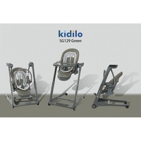 Chaise de croissance multifonctionnelle Kidilo Table à manger et chaise pliables pour bébé à usage domestique en plastique durable
