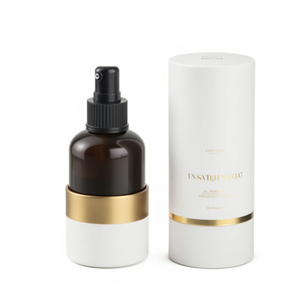 Luxury Custom Round Kraft Paper Packaging Tube, White Cylinder Gift <b>Box</b> For Cosmetic Container, Perfume And Essential Oil Vials - Product Image 1