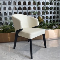 Chaises de salle à manger de café exécutif haut de gamme en cuir pour restaurant moderne chaise de table nordique de luxe pour la maison