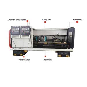 เครื่องกลึงซีเอ็นซีแบบสองหัวแนวนอน ODM/OEM ที่ปรับแต่งได้สำหรับงานกลึงซีเอ็นซี - Product Image 2