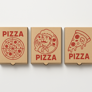 KAKA scatola di cartone ondulato per uso alimentare per Pizza e da asporto | Cartone per imballaggio espresso sicuro con Design personalizzato - Product Image 4