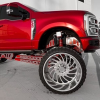 Jantes de camion en alliage d'aluminium forgé à profil profond 22x12 24x12 24x14 8x180 pour GMC Sierra 2500 Ford F250 avec enjoliveurs flottants personnalisés