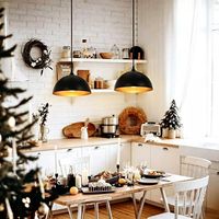 Luminaire suspendu en fer de style industriel nordique avec LED à intensité variable 3500K, pour restaurant, bar, café