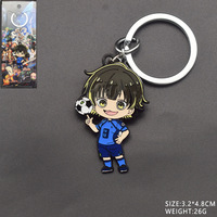 8 Designs Hochwertige Anime Blue Seishiro Nagi Metall-Halskette und Schlüsselanhänger zur Rucksack-Dekoration