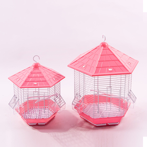 Round Hanging Decor Bird Cage Rust Proof Wire <b>Mesh</b> Indoor Outdoor Canary Display Cage - Product Image 3
