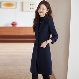 KAOPU ZA <span class=keywords><strong>Manteau</strong></span> <span class=keywords><strong>oversize</strong></span> en <span class=keywords><strong>laine</strong></span> mélangée pour femme, col vintage à revers, manches longues, hauts boutonnés chics pour l'hiver - Product Image 5