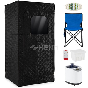 Sauna Portátil de Infrarrojos Lejanos para una Persona, Terapia de Luz Roja de 660nm, Tienda de Relajación con Ventanas Transom, 3L y 1100W - Product Image 2