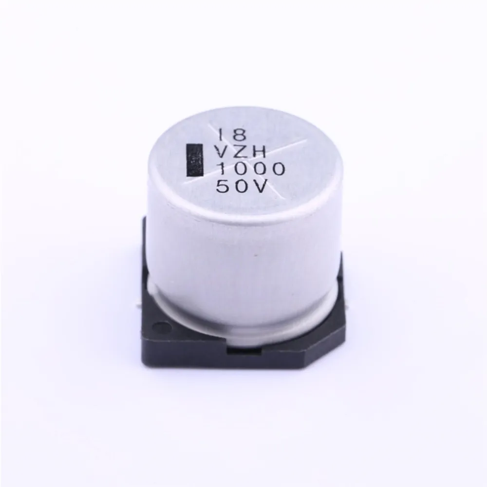 Condensador electrolitico de aluminio SMD, componente electrónico de VZH102M1HTR-1816, 1mF, 50V, 18x16,5mm, Original, nuevo, disponible