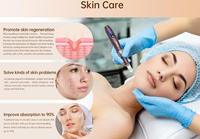 Mini appareil de beauté électrique portable, rouleau de massage pour le visage, machine de beauté faciale, stimulateur de croissance des cheveux, anti-âge, raffermissant, stylo de soin de la peau