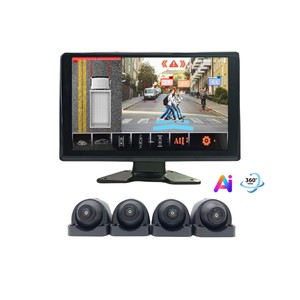 Sistema panorámico AVM DVR del carplay FHD 3D del sistema de vigilancia de la cámara del camión de <span class=keywords><strong>360</strong></span> grados 10,1 - Product Image 1