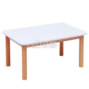 Moetry couleur blanche Montessori meubles de classe <span class=keywords><strong>en</strong></span> bois étude Dest Montessori Table pour enfants - Product Image 1