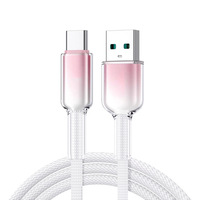 Couleur cristalline 120W câble de charge super rapide type-c 20W compatible avec le câble de charge Flash Honor