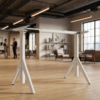Cadre de bureau électrique ergonomique et réglable en métal, économique, durable et moderne, à moteur unique, pour bureau et bâtiment